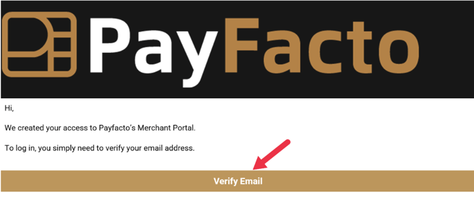 PayFacto Verify Email